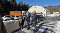 Minister Sajovic v Pivki: "Upam, da bomo pri&scaron;li do nekega pametnega dogovora glede vadi&scaron;ča Poček"