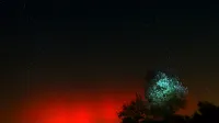Hrvaška, Bale, 19. januar 2026Aurora Borealis vidna v južni Istri.