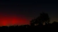 Hrvaška, Bale,19. januar 2026Aurora Borealis vidna v južni Istri.