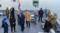 Danes v Ankaranu predstavili prenovljeno večnamensko bojno ladjo Triglav 11