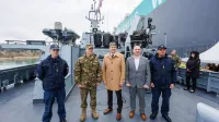 Danes v Ankaranu predstavili prenovljeno večnamensko bojno ladjo Triglav 11