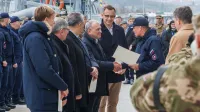 Danes v Ankaranu predstavili prenovljeno večnamensko bojno ladjo Triglav 11