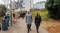 Odprli prenovljeni odsek Parencane v Livadah