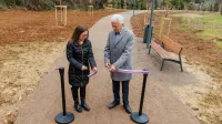 Odprli prenovljeni odsek Parencane v Livadah