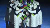 Odprtje zimskih olimpijskih iger: Slovenci mimohod opravili na treh lokacijah
