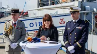 Francoska mornarica se v Kopru razkazuje z ladjo Loire (FOTO)