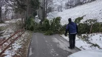 Močan veter povzroča težave tudi v Zgornjem Posočju in na Cerkljanskem