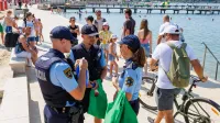 Policisti na portoro&scaron;ki plaži: Tatvine večinoma izvajajo tuje organizirane skupine (FOTO)