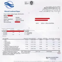 Aprilska položnica Rižanskega vodovoda ... 