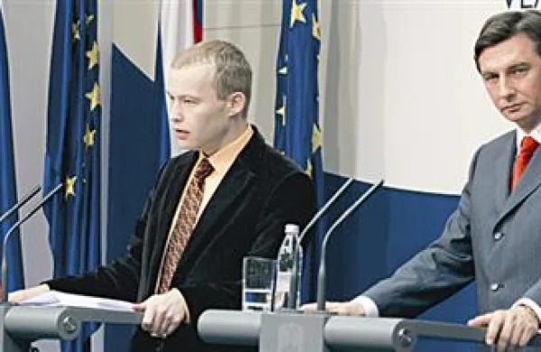 Matej Lahovnik in Borut Pahor