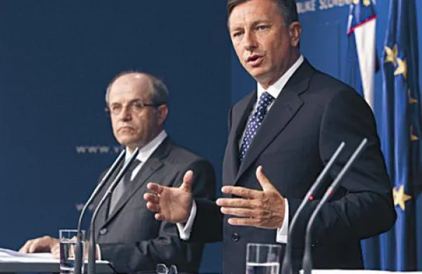 Minister Ivan Svetlik in premier Borut Pahor