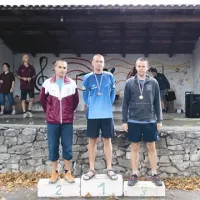 Najhitrejši člani v kategoriji 25-29 let, z leve: Mitja Orel, Martin Zdauc, Jure Kerin