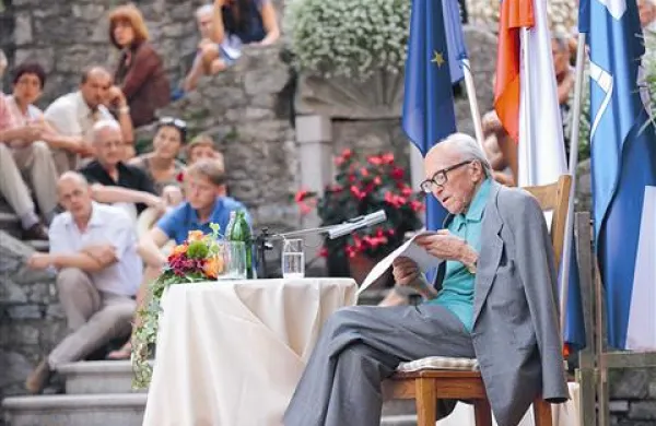 Boris Pahor na svojem zadnjem javnem nastopu v Štanjelu