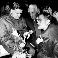 1990: nagrajenec Tomas Venclova, Veno Taufer in Rudi Šeligo