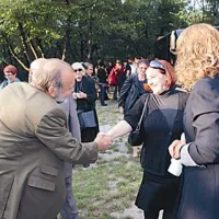 Nagrajenec in Vesna Humar, izvršna urednica Primorskih novic 