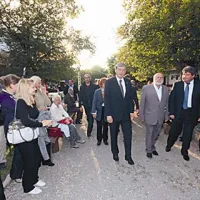 Častni gost podelitve, predsednik države Danilo Türk z drugimi gosti