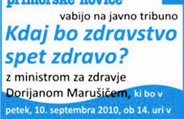 Kdaj bo zdravstvo spet zdravo