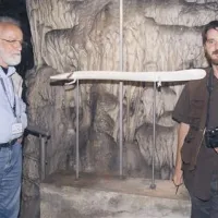 Starosta slovenske biospeleologije dr. Boris Sket (levo) in mag. Slavko Polak
