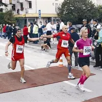 Nataša Prašnikar (595) iz Domžal je bila druga najhitrejša Slovenka na 11-kilometrskem teku