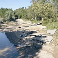 Zapora  kriva za poplavljeno dolino