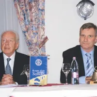 Budimir Lončar in Drago Podobnik, predsednik RC Solkan Siliganum
