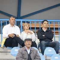 Bivši strokovni štab je bil daleč proč od vodstva kluba - levo nekdanji trener Ndžad Okčić, desno njegov pomočnik Oliver Bogatinov.