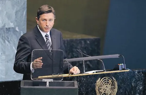 Borut Pahor je kot premier prvič nastopil  pred Generalno skupščino ZN