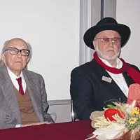 S prijateljem, pisateljem Evgenom Bavčarjem