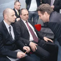 Marko Rems, Tomaž Martin Jamnik in Gregor Veselko - se jim bo danes pridružil še Matjaž Stare