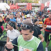 Na cilju je vsak polmaratonec prejel medaljo
