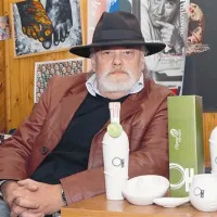 Vojko Tominc z darilno oljčno kolekcijo Oljarne Hrvatin iz Kopra