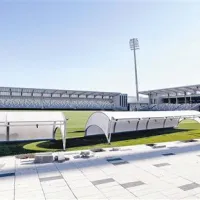 Takšen pogled na dogajanje na igrišču bodo imeli časopisni novinarji iz novinarskega stolpa, kar je ena redkih napak prenovljenega stadiona