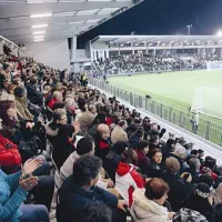 Spodbuden pogled na pokriti tribuni prenovljenega koprskega stadiona