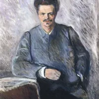 Edvard Munch: Avgust Strindberg, 1893, olje, platno 