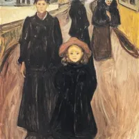 Edvard Munch: Štiri življenjska obdobja, 1902, olje, platno