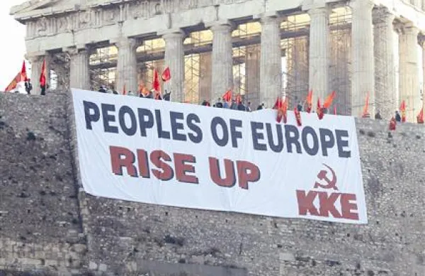 Grški komunisti pozivajo evropskim narode, naj se uprejo