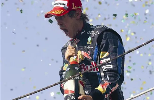 V Braziliji je slavil Vettel