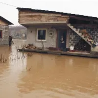 Poplavljena vas Osijek v bližini Sarajeva 
