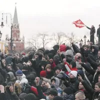 Sobotni protest nogometnih navijačev in desničarjev v centru Moskve 