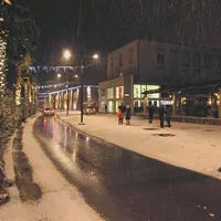 Koprska snežna idila razveselila domačine