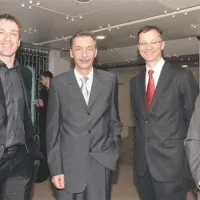 Štirje mušketirji (z  leve): Iztok Čop, Miha Žibrat, Igor Lukšič in Tone Vogrinec