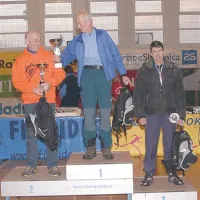 Starejši veterani (1954 in starejši): 2. Cveto Tavčar (ŠD Tabor Žiri), 1. Marijan Jereb (Idrje), 3. Boris Žigon (DLT Filipides)