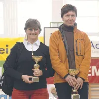Starejše članice (1974-1965): 2. Valentina Čufer (TD Burja Vipava), 1. Mihaela Tušar (ŠD Nanos Podnanos)