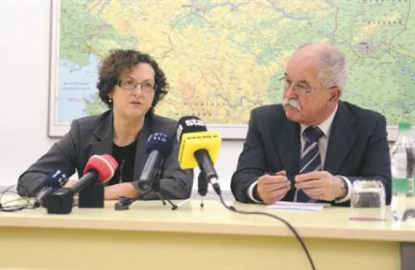 Senatorka v Rimu Tamara Blažina in minister za Slovence v zamejstvu in po svetu Boštjan Žekš
