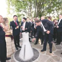 V Brdih so si z dobro pitno vodo nazdravili sredi lanskega poletja.
