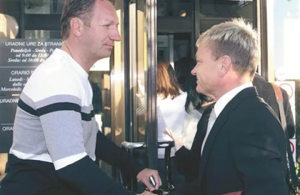 Boris Popovič in odvetnik Matoz pred septembrsko razglasitvijo obsodilne sodbe