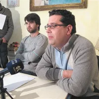 Aleš Bržan in Željko Urumović sta včeraj bila primorana gostiti novinarje kar v restavraciji
