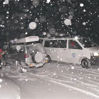 Reševanje Romuna in Kamničana z Mojstrovke je potekalo ponoči in v snežnemu metežu 