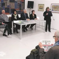 Predstavitve publikacije v MIljah se je udeležil tudi Boris Pahor