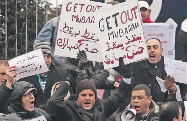 Demonstracije v Egiptu so včeraj dosegle vrhunec